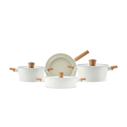 Cookware set | Crème | 7 Pieces | 'Crystal'