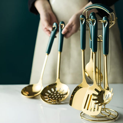 Cooking Utensil set | Gold | 6 pieces