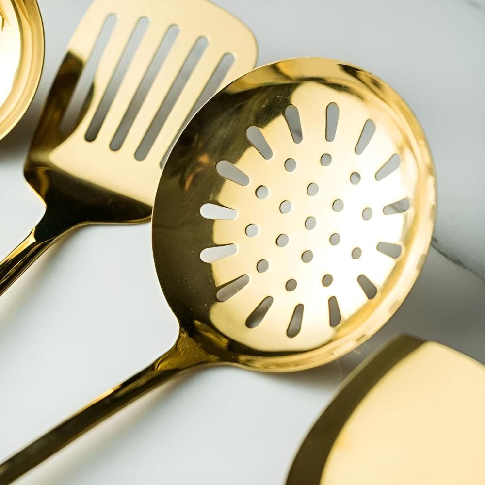 Cooking Utensil set | Gold | 6 pieces