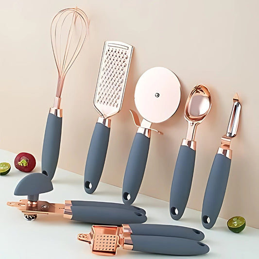 Cooking Utensil Set | Rose Gold |  7 pieces