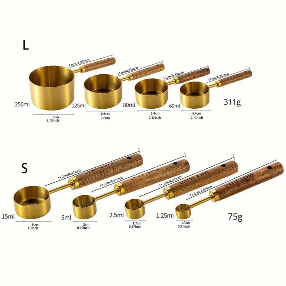 Measering Cup set | Gold | Multi-Size