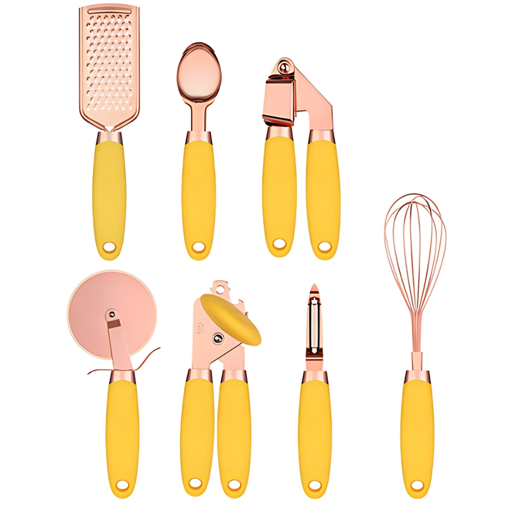 Cooking Utensil Set | Rose Gold |  7 pieces