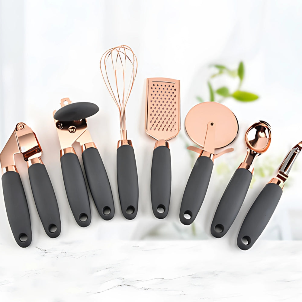 Cooking Utensil Set | Rose Gold |  7 pieces