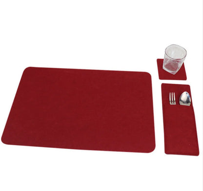 Placemat | Multi-Color | Felt | 4 pieces