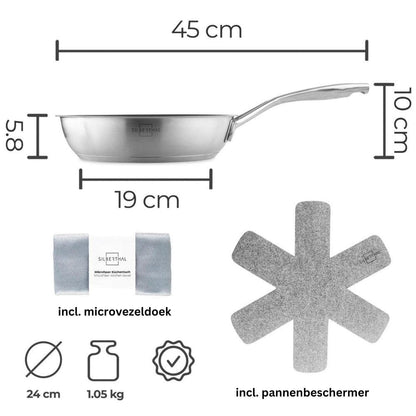 Pan set | Stainless Steel | 3-pieces