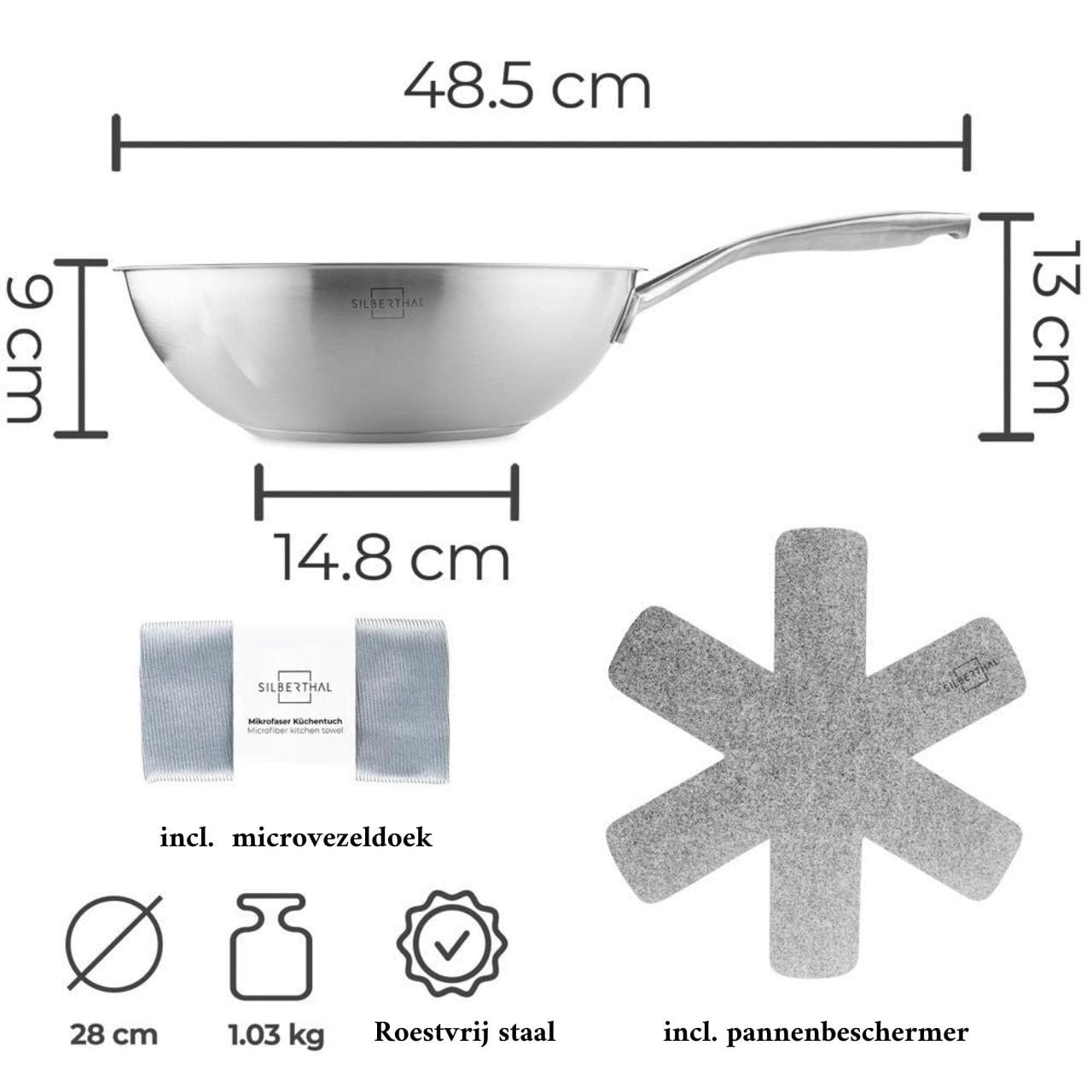 Pan set | Stainless Steel | 3-pieces